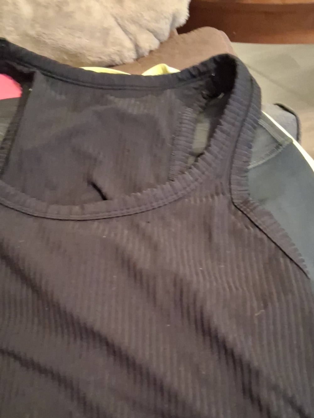 Women’s Black Ribbed Tank Top